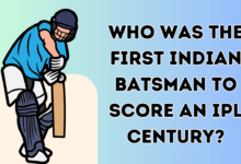 Who was the First Indian batsman to score an IPL century?